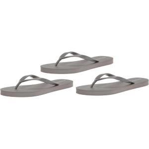 imageAmazon Essentials Womens Flip Flops Pack of 3Grey