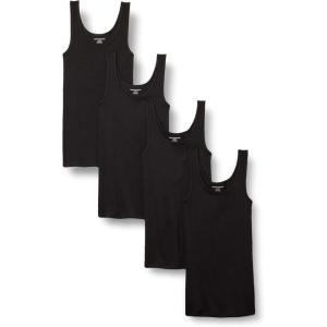 imageAmazon Essentials Womens SlimFit Tank Pack of 4Black