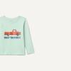 imageAmazon Essentials Boys and Toddlers LongSleeve TShirtsPale Mint Green Truck