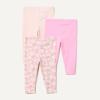 imageAmazon Essentials Unisex Toddlers and Babies Leggings Pack of 3PinkApples