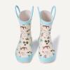 imageAmazon Essentials x Sofia Grainge Unisex Toddlers Waterproof Rubber Rain BootsLight Tan Frogs