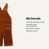 imageAmazon Essentials x Sofia Grainge Unisex Toddlers and Babies Corduroy Bib OverallCaramel