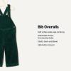imageAmazon Essentials x Sofia Grainge Unisex Toddlers and Babies Corduroy Bib OverallDark Green