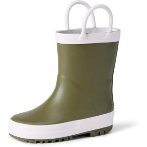 imageAmazon Essentials x Sofia Grainge Unisex Toddlers Waterproof Rubber Rain BootsOlive