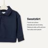imageAmazon Essentials x Sofia Grainge Babies Toddlers and Boys French Terry Polo SweatshirtNavy