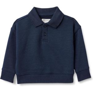 imageAmazon Essentials x Sofia Grainge Babies Toddlers and Boys French Terry Polo SweatshirtNavy