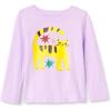 imageAmazon Essentials Girls and Toddlers LongSleeve TShirtsLilac Cat