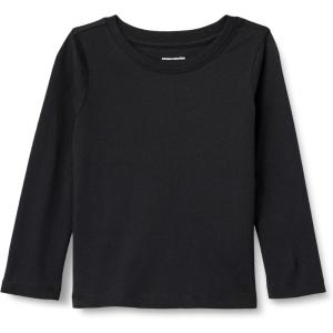 imageAmazon Essentials Girls and Toddlers LongSleeve TShirtsBlack