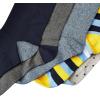 imageAmazon Essentials Mens Comfortable Patterned Dress Socks 5 PairsBlueYellowGrey