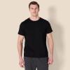imageAmazon Essentials Mens Cotton Crew Neck Undershirts Versatile Soft Basics Pack of 6Black