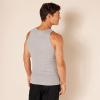 imageAmazon Essentials Mens Lightweight Tank Undershirts Pack of 6BlackGrey Heather