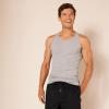 imageAmazon Essentials Mens Lightweight Tank Undershirts Pack of 6BlackGrey Heather