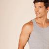 imageAmazon Essentials Mens Lightweight Tank Undershirts Pack of 6BlackGrey Heather