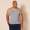 imageAmazon Essentials Mens Lightweight Tank Undershirts Pack of 6BlackGrey Heather