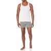 imageAmazon Essentials Mens Lightweight Tank Undershirts Pack of 6BlackWhite