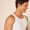 imageAmazon Essentials Mens Lightweight Tank Undershirts Pack of 6White