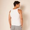 imageAmazon Essentials Mens Lightweight Tank Undershirts Pack of 6White