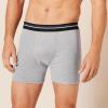 imageAmazon Essentials Mens Underwear Boxer Briefs Comfortable Cotton TagFree Pack of 5BlackCharcoalGrey