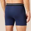 imageAmazon Essentials Mens Underwear Boxer Briefs Comfortable Cotton TagFree Pack of 5CharcoalDark BlueDark Navy