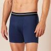 imageAmazon Essentials Mens Underwear Boxer Briefs Comfortable Cotton TagFree Pack of 5CharcoalDark BlueDark Navy