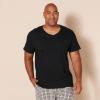 imageAmazon Essentials Mens VNeck Undershirt Breathable Cotton Pack of 6Black