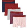 Dark Blue Floral/Grey Heather/Light Pink Diamond Print/Navy/Red