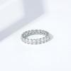 imageAmazon Essentials 14K Gold Plated Cubic Zirconia Stackable Statement RingRhodium Plated