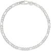 imageAmazon Essentials 14K Gold Plated Figaro Chain BraceletSilver