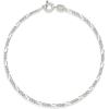 imageAmazon Essentials 14K Gold Plated Figaro Chain BraceletSilver