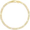 imageAmazon Essentials 14K Gold Plated Figaro Chain BraceletYellow Gold