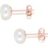 imageAmazon Essentials 14K Gold Plated Sterling Silver Freshwater Pearl StudRose Gold