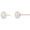 imageAmazon Essentials 14K Gold Plated Sterling Silver Freshwater Pearl StudRose Gold