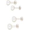 imageAmazon Essentials 14K Gold Plated Sterling Silver Freshwater Pearl StudSilver