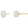 imageAmazon Essentials 14K Gold Plated Sterling Silver Freshwater Pearl StudYellow Gold