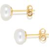 imageAmazon Essentials 14K Gold Plated Sterling Silver Freshwater Pearl StudYellow Gold