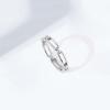 imageAmazon Essentials 14K Gold or Rhodium Plated Sterling Silver Chain Link Band RingRhodium
