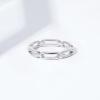 imageAmazon Essentials 14K Gold or Rhodium Plated Sterling Silver Chain Link Band RingRhodium