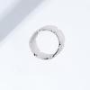 imageAmazon Essentials 14K Gold or Rhodium Plated Sterling Silver Chain Link Band RingRhodium