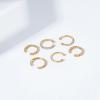 imageAmazon Essentials 14K Gold or Rhodium Plated Sterling Silver Set of 3 Ear CuffsYellow Gold