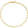 imageAmazon Essentials 14K Paperclip Chain BraceletYellow Gold