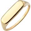 imageAmazon Essentials 14K Plated Sterling Silver Round Signet RingYellow Gold