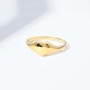 imageAmazon Essentials 14K Plated Sterling Silver Round Signet RingYellow Gold
