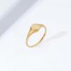 imageAmazon Essentials 14K Plated Sterling Silver Round Signet RingYellow Gold