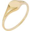 imageAmazon Essentials 14K Plated Sterling Silver Round Signet RingYellow Gold