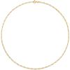 imageAmazon Essentials 14k Gold or Sterling Silver Plated Figaro Chain 16quot 18quot 20quot or 24quotYellow Gold