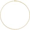 imageAmazon Essentials 14k Gold or Sterling Silver Plated Figaro Chain 16quot 18quot 20quot or 24quotYellow Gold