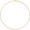 imageAmazon Essentials 14k Gold or Sterling Silver Plated Figaro Chain 16quot 18quot 20quot or 24quotYellow Gold