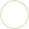 imageAmazon Essentials 14k Gold or Sterling Silver Plated Figaro Chain 16quot 18quot 20quot or 24quotYellow Gold