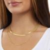 imageAmazon Essentials 14k Gold or Sterling Silver Plated Figaro Chain 16quot 18quot 20quot or 24quotYellow Gold