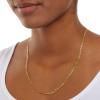 imageAmazon Essentials 14k Gold or Sterling Silver Plated Figaro Chain 16quot 18quot 20quot or 24quotYellow Gold
